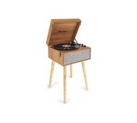 Audizio Fremont Platine Vinyle Meuble - Bluetooth, Design Rétro sur Pieds Amovibles, Haut-Parleurs Stéréo