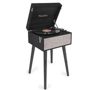 Audizio Fremont Platine Vinyle Meuble Bluetooth Noire Haut-Parleurs