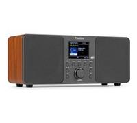 Audizio Genua Radio DAB+ Bluetooth 5.0 - Gris Foncé, Écran Couleur 2,8"", Deux Haut-Parleurs, Sortie Casque, Port USB,