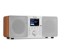 Audizio Genua Radio DAB+ Bluetooth 5.0 - Grise, Écran Couleur 2,8 avec Télécommande Argent G