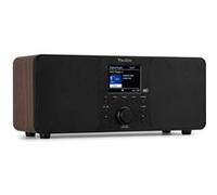 Audizio Genua Radio DAB+ Bluetooth 5.0 - Noyer, Écran Couleur 2,8 avec Télécommande Marron G