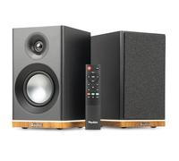Audizio KS12 Enceintes Hi-FI Actives BT HDMI Arc Noir | Son Hi-FI Immersif, Modes DSP, Éclairage d'Ambiance, Télécommande Incluse, Idéal pour TV, Musique, Gaming