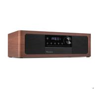 Audizio Lunata - Radio DAB+ Hi-Fi Premium finition Wengé avec Lecteur CD et BT sans fil - Système Audio Simple et Élégant
