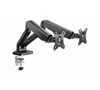 Audizio MAD20G Double Bras Articulé PC - Idéal pour Écrans de 17 à 32 Pouces, Bras de Moniteur Facilement Réglable, Parfait pour Le Pivotement ou la Rotation de Vos Écrans, 9kg Max