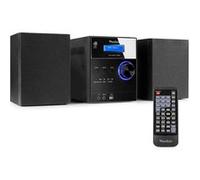 Audizio Metz - Radio Système Hifi DAB+ et Lecteur CD avec Bluetooth et Haut-Parleur - Noir Noir G