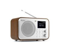 Audizio Radio portable Milan DAB+/FM, Bluetooth, écran 2,4", batterie 2000 mAh, jack 3,5 mm, Argent