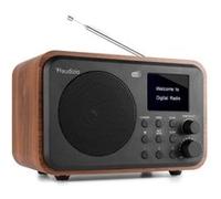 Audizio Milan - Radio DAB+ avec Batterie et Bluetooth - Noyer Marron Foncé/Noir G