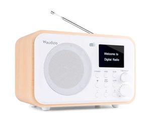 Audizio Milan Radio Dab+ FM Portable Bluetooth Batterie Intégrée Blanc