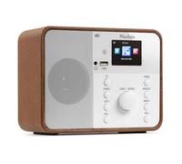 Audizio Nardo Radio Réveil Internet WiFi - Blanc, Dab+ & FM, Bluetooth, Météo, 32 000 Stations, Télécommande, Lecteur MP3 USB, Idéal pour Écouter Vos Stations Radios Préférées