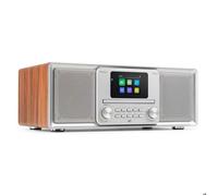 Audizio Palmi - Radio DAB+/FM Tout-en-Un avec Lecteur CD Bluetooth USB Argent Idéal pour Usage Quotidien