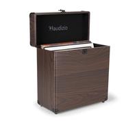 Audizio RC32 Étui de Rangement pour 30-35 Vinyles 33 Tours Acacia