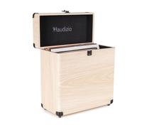 Audizio RC32 Étui de Rangement pour 30-35 Vinyles 33 Tours Frêne