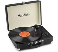 Platine Vinyle - AUDIZIO - RP116BK - Bluetooth IN & OUT - Haut-Parleurs Intégrés - Vintage Noir