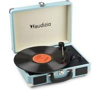 Audizio RP116BL Platine Vinyle Rétro avec Bluetooth in & Out, Haut-Parleurs Intégrés - Bleue, Lecture 33/45 & 78 Tours, Idéal pour Écouter Vos Anciens Vinyles Préférés