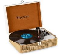 Platine Vinyle - AUDIZIO - RP119 - Bluetooth IN & OUT - Cuir Blanc Crème - Vintage