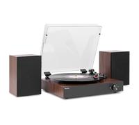 Audizio RP325W Platine Vinyle Rétro Noyer Noir BT 60W Enceintes