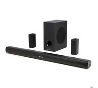 Audizio SB100 Home Cinema 5.1 Barre De Son 90 cm avec Caisson de Basse Filaire et Enceintes Surround Bluetooth 5.0 HDMI Arc 160W, Son Immersif comme au Cinéma mais à la Maison, Films, Musique et Jeux