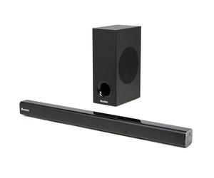 Audizio SB82S Barre De Son avec Caisson de Basse Filaire Bluetooth 5.3 HDMI Arc 120W, Soundbar 2.1 80 cm Optique, USB, AUX, Son TV Plus Puissant avec des Basses Profondes, Films, Musique et Jeux
