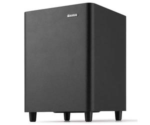 Audizio SW65C Caisson de Basses Actif Hi-FI 130W, Subwoofer 6,5" avec Réglage de Crossover, Design Compact Noir, Idéal pour Musique, Films et Home Cinéma