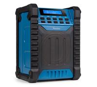 Audizio Temi Radio de Chantier DAB+ avec Batterie - IP54, Bluetooth 5.0, Autonomie 8H, FM, 40 Stations Enregistrables