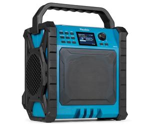 Audizio TEMI-XL - Radio de Chantier 200W avec Dab+/FM, BT sans Fil, Batterie Longue Durée & Powerbank - Enceinte Robuste IP54