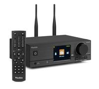 Audizio Teramo Tuner avec Radio Internet Dab+ FM Wi-FI Bluetooth Noir | Plus de 32 000 Stations Internet, 150 Présélections, Alarme et Minuterie de Sommeil, Idéal pour Compléter votre Chaîne Hi-Fi