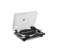 Audizio Toledo Platine Vinyle HiFi Premium Sortie Bluetooth - Noire, 33 et 45 TR/Min, Bras de Lecture Réglable, Cellule Audio Technica, Idéal pour Profiter de Vos Vinyles Préférés