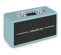 Audizio Tune60 - Radio Dab+/FM Bluetooth Bleue | Design Rétro Vintage | Lecteur USB/SD, Écran LCD & Réveil | Radio Numérique Portable Secteur ou Piles