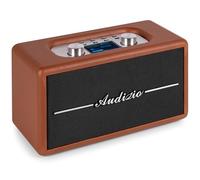 Audizio Tune60 - Radio Dab+/FM Bluetooth Marron | Design Rétro Vintage | Lecteur USB/SD, Écran LCD & Réveil | Radio Numérique Portable Secteur ou Piles