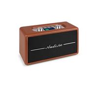 Audizio Radio rétro Tune60 – DAB+/FM, Bluetooth, écran LCD, secteur ou piles – Marron