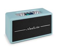 Audizio Tune60 Radio Rétro DAB/DAB+ et FM avec Bluetooth - Bleue, Écran LCD, Alimentation Secteur ou Piles