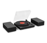 Audizio Tupelo - Platine Vinyle Bluetooth avec 2 Enceintes Stéréo - Finition Noire