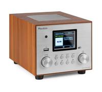 Audizio Vieste Radio DAB+ FM Bluetooth 5.0 - Grise, Subwoofer Intégré, Écran Couleur 2,8"", Port USB avec Télécommande