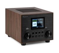 Audizio Vieste Radio DAB+ FM Bluetooth 5.0 - Noyer, Subwoofer Intégré, Écran Couleur 2,8"", Port USB avec Télécommande