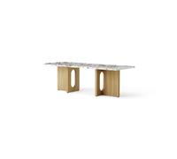 Audo Copenhagen Table de salon Androgyne Chêne naturel-Calacatta viola