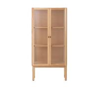 Audo Copenhagen Armoire avec portes en verre Curiosity 143 cm Oak
