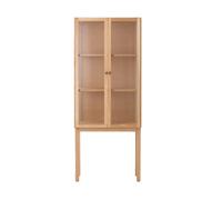 Audo Copenhagen Armoire avec portes en verre Curiosity 168 cm Oak