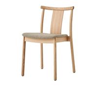 Audo Copenhagen Chaise avec coussin Merkur Oak-Hallingdal 0200 beige
