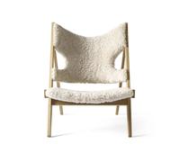Audo Copenhagen Chaise lounge Knitting peau de mouton Nature. structure chêne natural