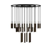 Lustre Tubulaire Audo 38 Aluminium/ Bronze Anodisé