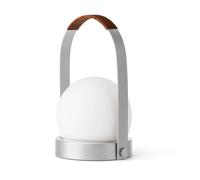 Audo Carrie Lampe Portative Aluminium Brossé /Cuir