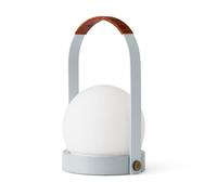 Lampe Portable Audo Carrie Acier/Lin Bleu/Cuir