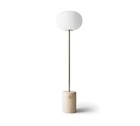 Audo Copenhagen Lampe sur pied JWDA Travertin-laiton brossé. 130 cm