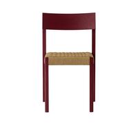 Audo Copenhagen Mauro chaise French red chêne-assise en canne naturelle