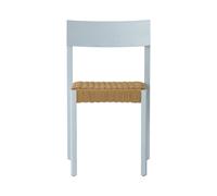 Audo Copenhagen Mauro chaise Linen blue chêne-assise tressée naturelle