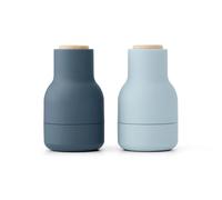 Audo Bottle Grinder Petit Lot de 2 Bleu/Hêtre
