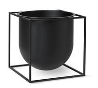Audo Copenhagen Pot à fleurs Kubus 23 cm Noir