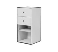 Audo Copenhagen Rangement Frame 70 Light grey-2 tiroirs-1 étagère