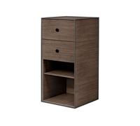 Audo Copenhagen Rangement Frame 70 Smoked oak-2 tiroirs-1 étagère