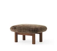 Audo Copenhagen Repose-pieds Brasilia Peau de mouton root marron-chêne foncé